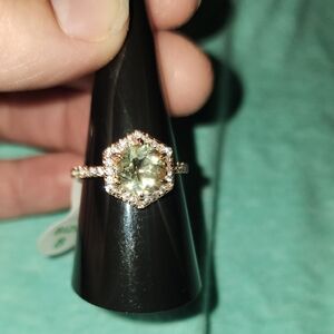 Sweet Sparkle Genuine Citrine Rose Gold Plating